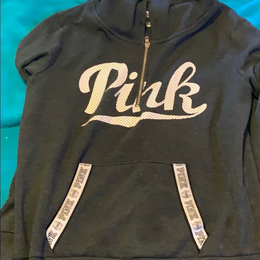 PINK quarter zip sweatshirt